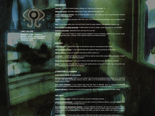 archive/links screenshot