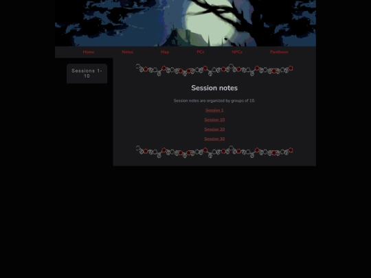 notes screenshot