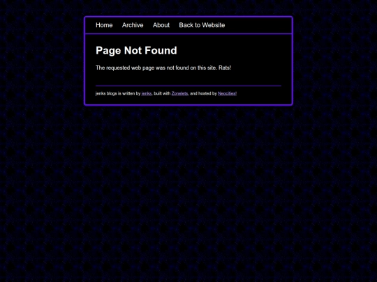 blog/not_found screenshot