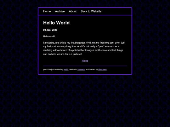 blog/posts/2026-01-09-Hello-World screenshot