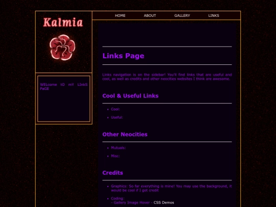 links screenshot