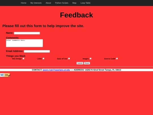 html/Assignment1_Contact screenshot