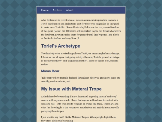 posts/Toriel-Headcannon-Writing-Excercise screenshot
