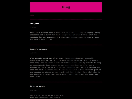 blog screenshot