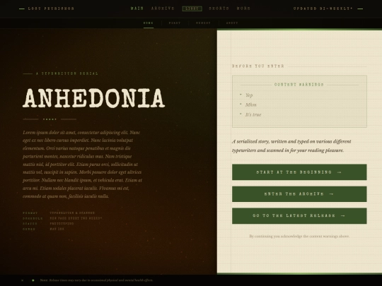 anhedonia/main/home screenshot