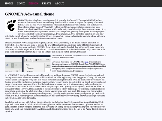 design/gnome screenshot