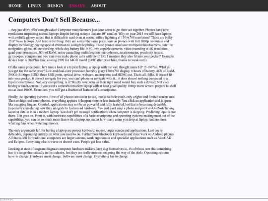 essays/computers screenshot