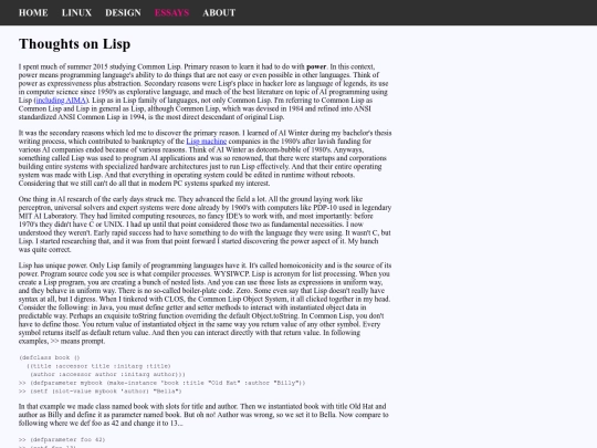essays/thoughts-on-lisp screenshot