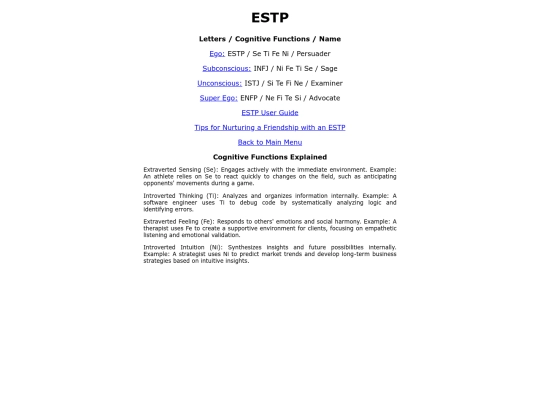 ESTP screenshot