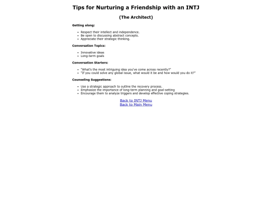 INTJfriendship screenshot