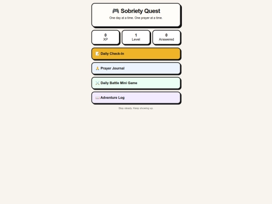 sobrietyquest screenshot