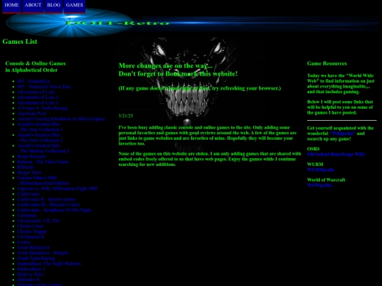 Games-List screenshot