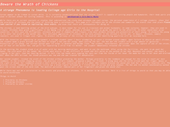 chickencurse screenshot