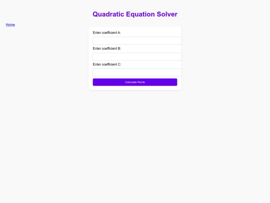 quadratic screenshot