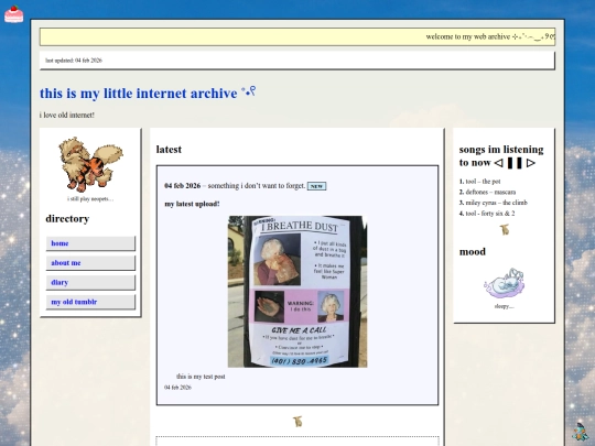 index screenshot