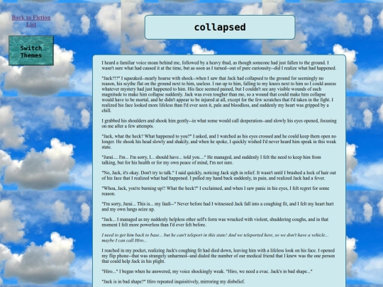 fics/collapsed screenshot