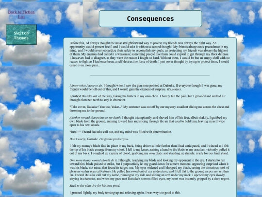 fics/consequenses screenshot