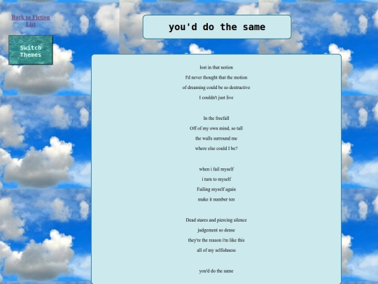 fics/youddothesame screenshot