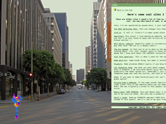 links screenshot