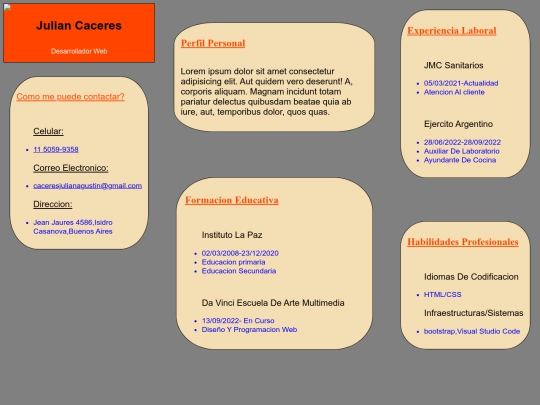 Curriculum screenshot