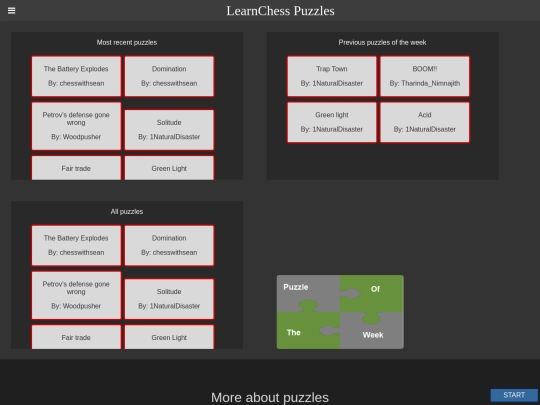puzzles screenshot