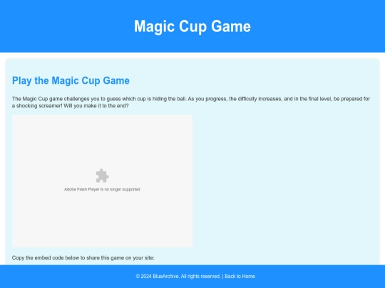 magic-cup-game screenshot