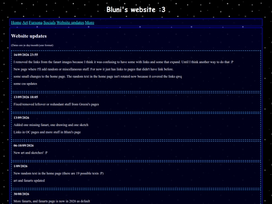 website_updates screenshot