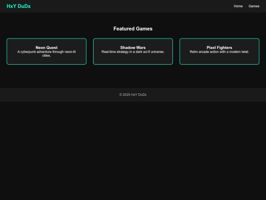 games screenshot