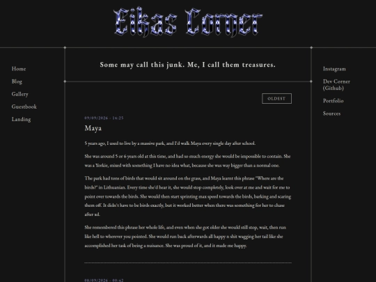 blog screenshot