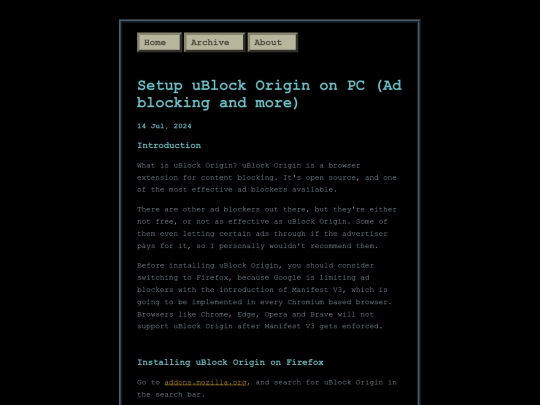 posts/2024-07-14-Setup-uBlock-Origin-on-PC screenshot