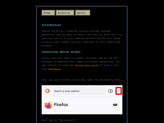 posts/2024-07-26-Setup-uBlock-Origin-on-Android screenshot