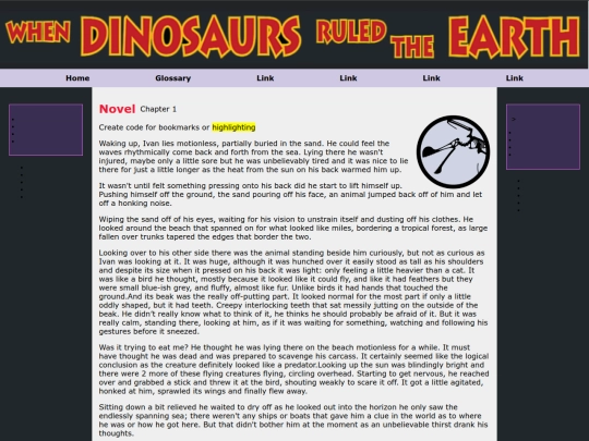 Novel screenshot