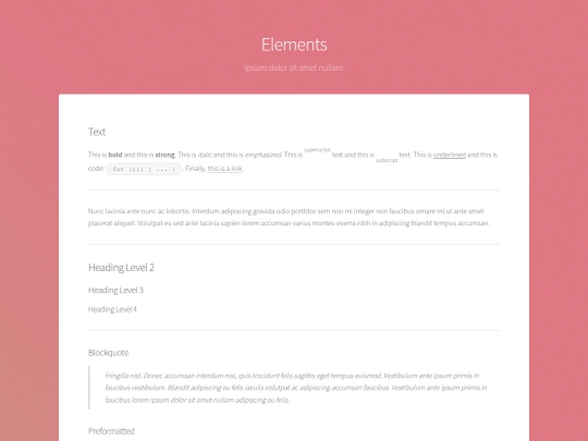 elements screenshot