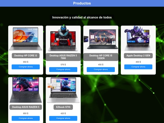 pagina screenshot