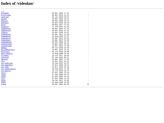 homedata/html/videolan screenshot