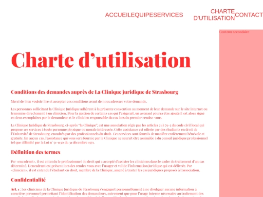 page-charte screenshot