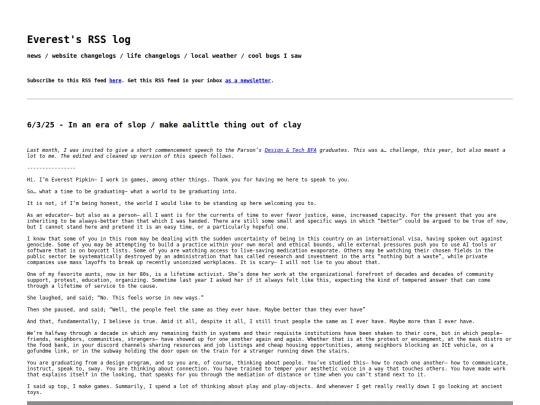 rss screenshot