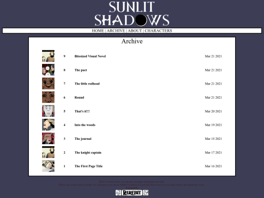 archive screenshot