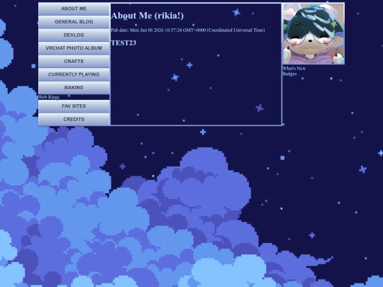 blog/about-me screenshot