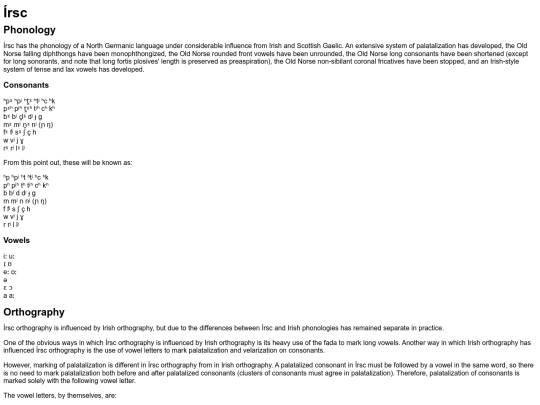 conlanging/irsc screenshot