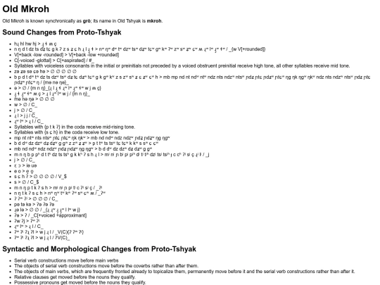 conlanging/old_mkroh screenshot