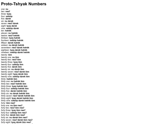 conlanging/proto-tshyak/numbers screenshot