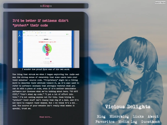 blog screenshot