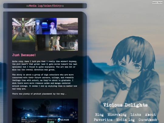 medialog/anime/just-because screenshot