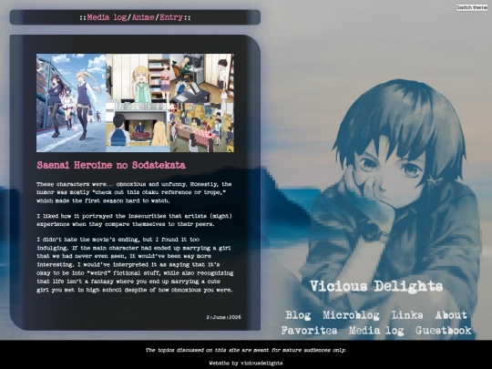 medialog/anime/saekano screenshot