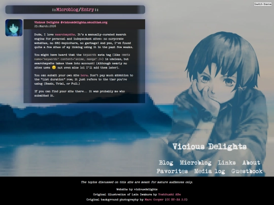 microblog/searchmysite.net screenshot