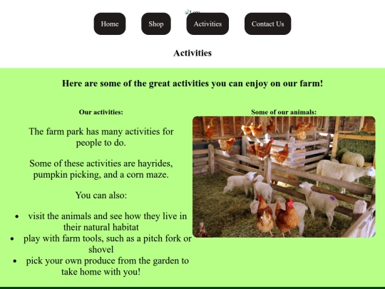 activities screenshot