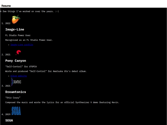 resume screenshot