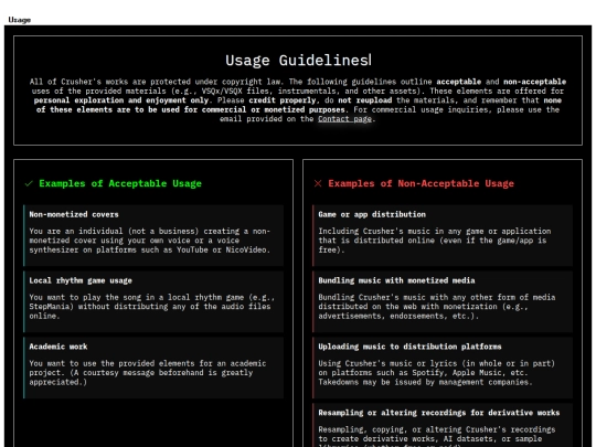 usage screenshot