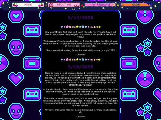 blog screenshot